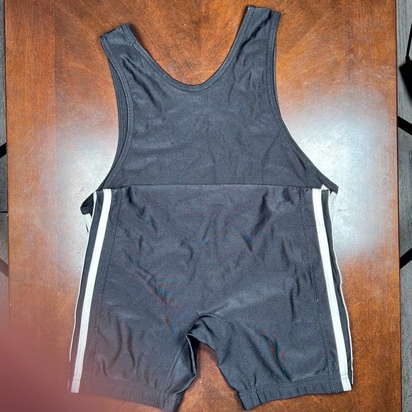 Black Adidas Wrestling Singlet - Picture 2 of 3
